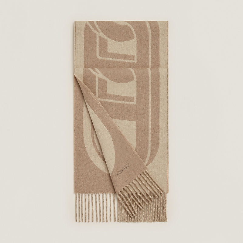 Maillons TGM scarf - Beige | Hermès Mainland China